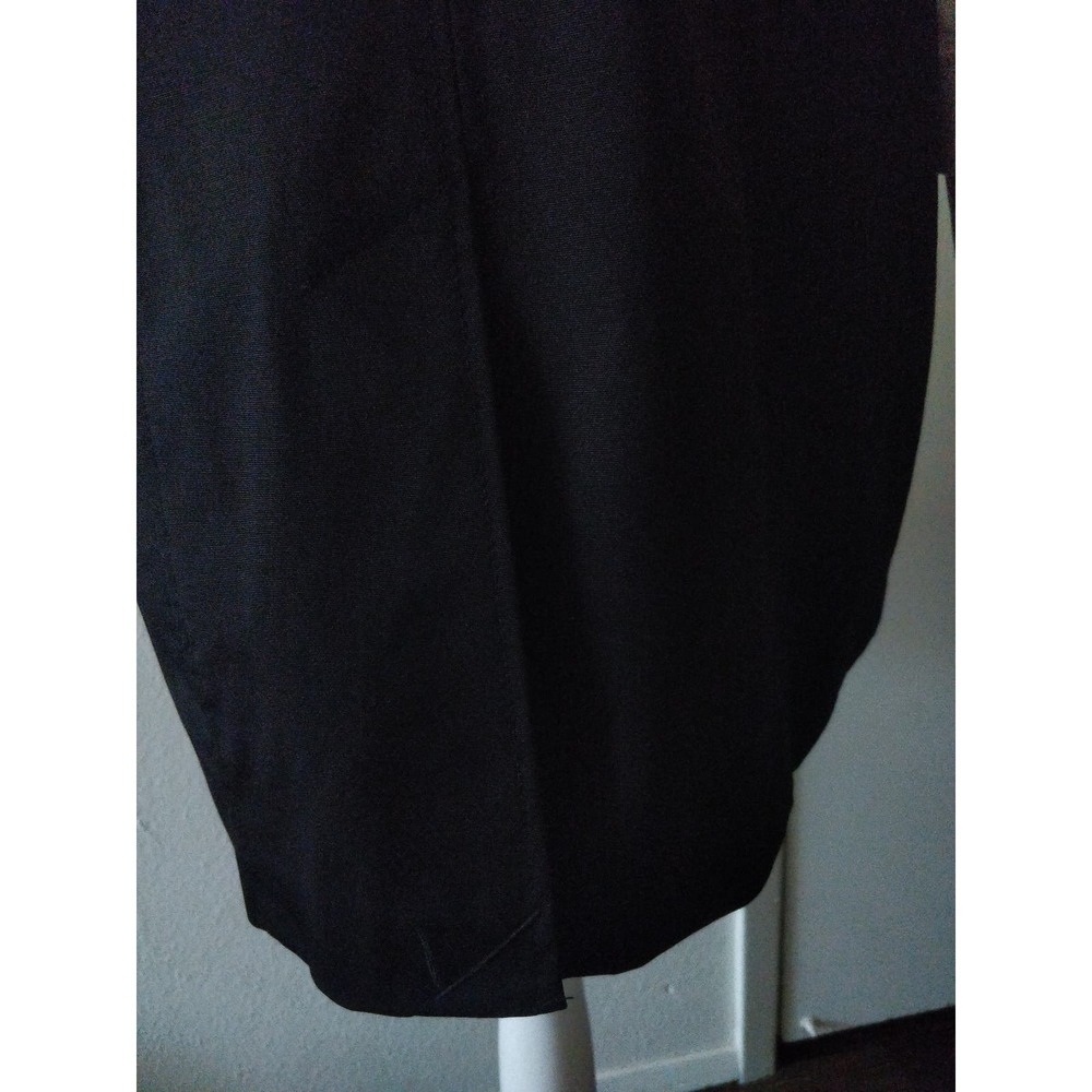 3/$20 Forever 21 Black White Colorblock Peacoat Trench Longline Jacket M - Picture 13 of 13